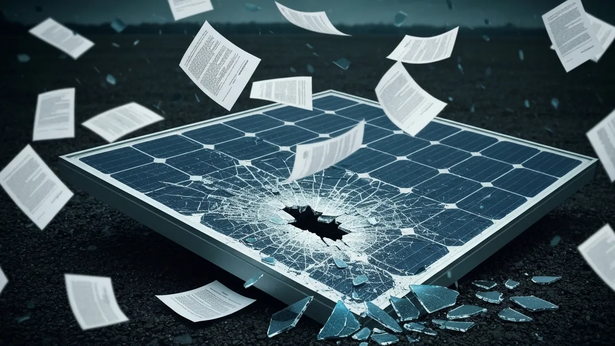 Bundestag und Solarmodule – Symbolbild für die EEG-Reform 2027